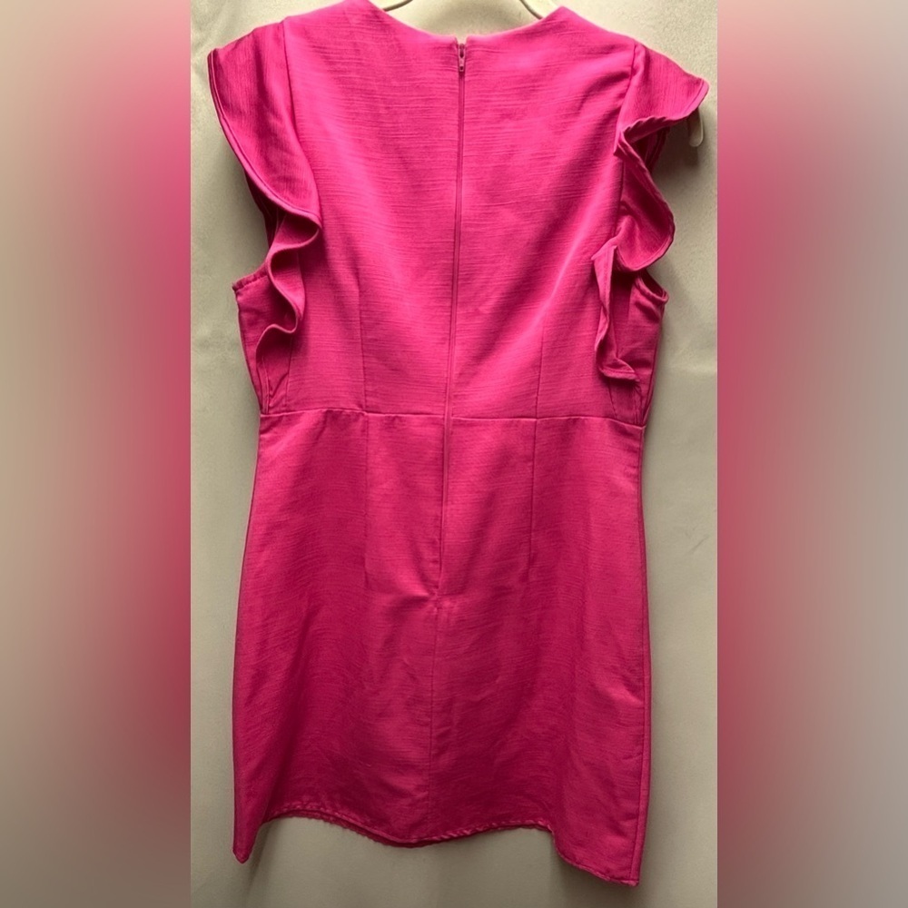 ASOS Hot Pink Ruffled Sleeve Size 8 - Picture 3 of 4